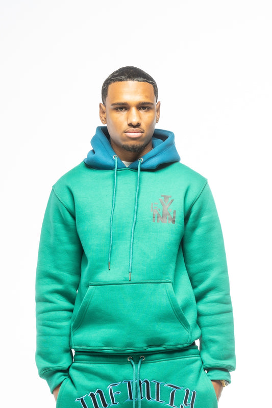 Turquoise Pull Over Hoodie