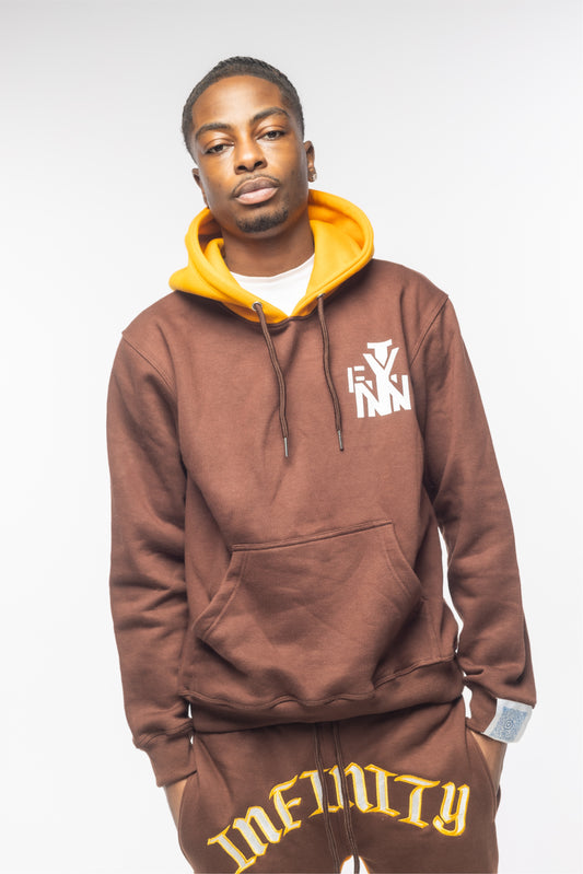 Brown Pull Over Hoodie